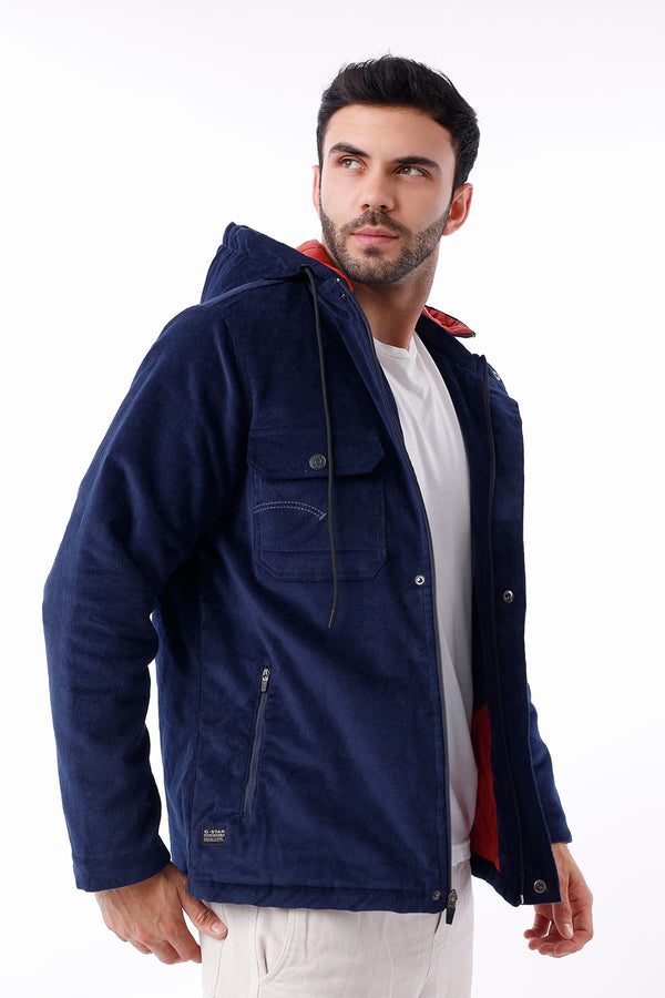Casaca hombre azul