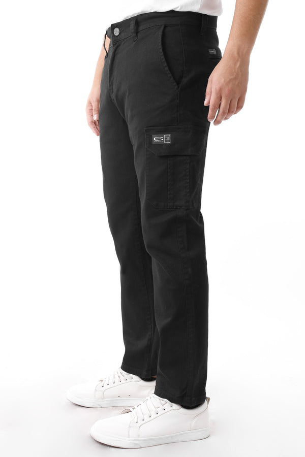 Pantalón Hombre Drill Cargo Negro - 230043