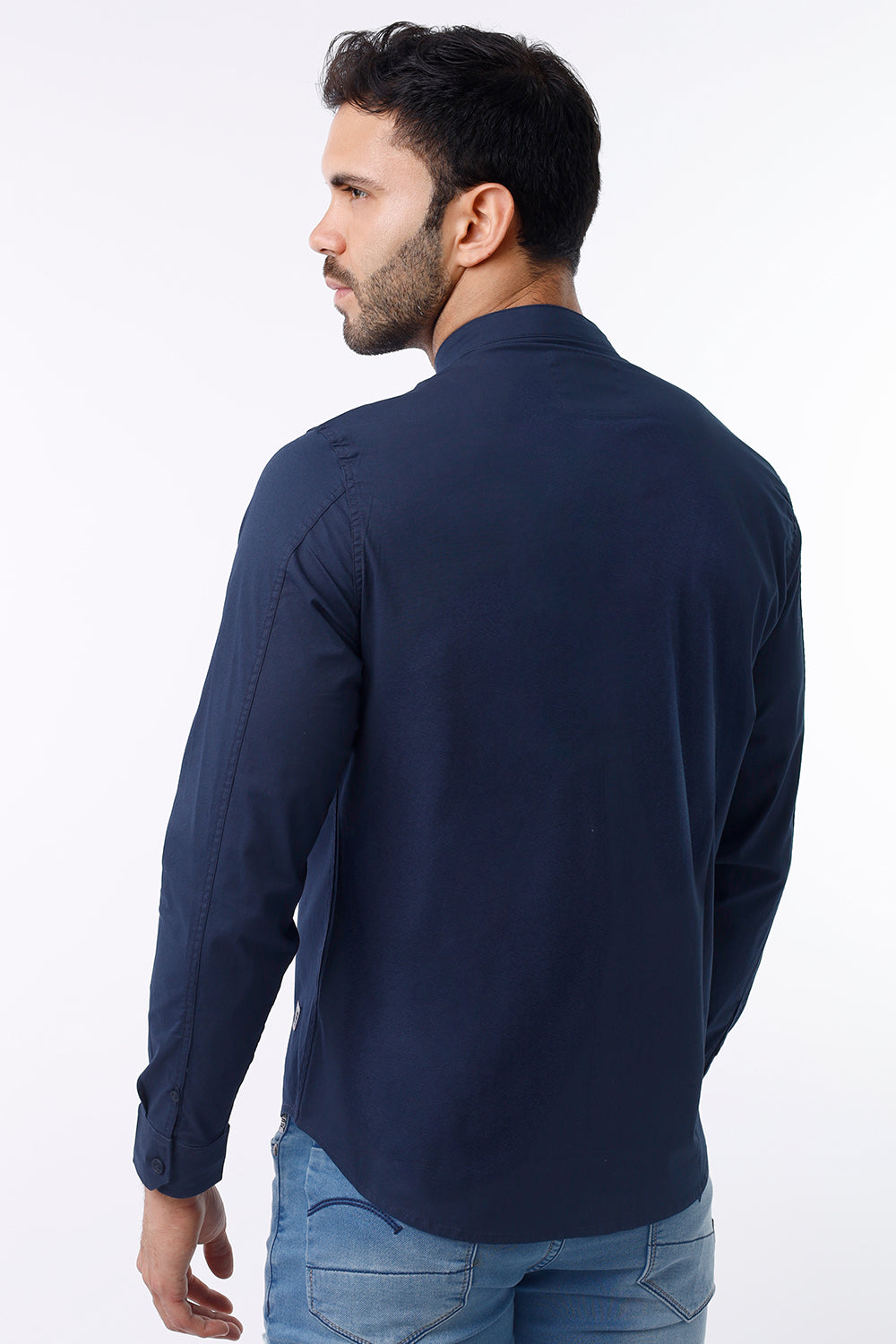 Camisa Hombre Manga Larga Cuello redondo